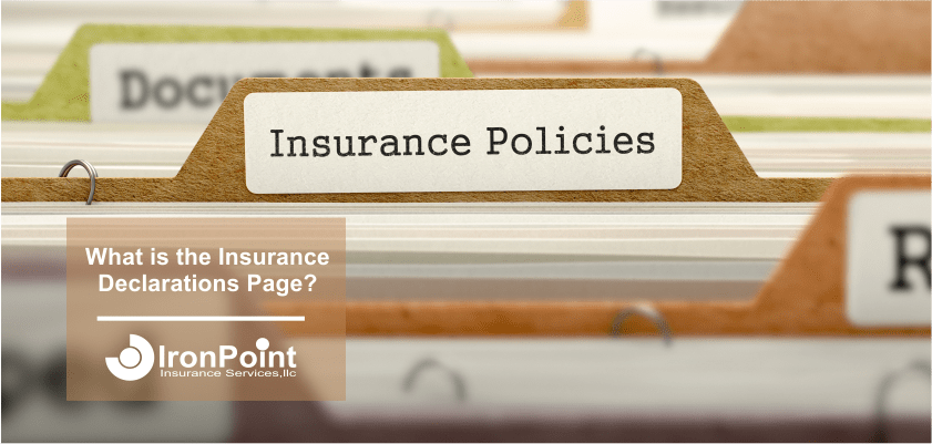 insurance declarations page