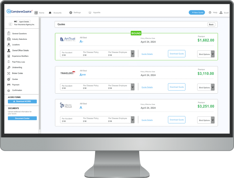 CompareQuoteHQ Business Insurance Quote